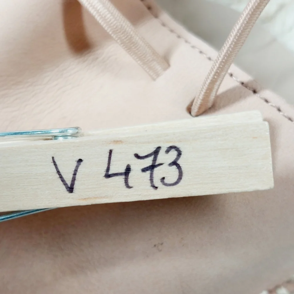 NEW Eileen Fisher Tan Leather Lace Up Back Zip Closed Toe Espadrilles V473 - Picture 11 of 11